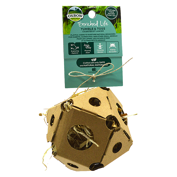 Enriched Life Tumble 'N Toss Cardboard Shreddable Small Animal Enrichment Chew Toy