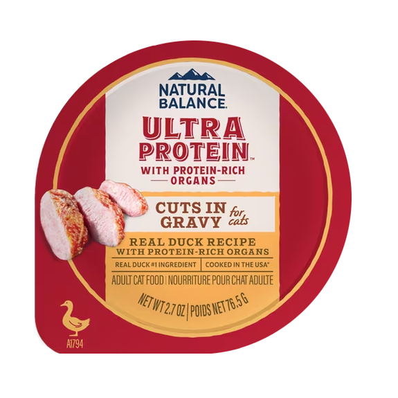 Ultra Protein Real Duck Cuts in Gravy Grain-Free Wet Cat Food