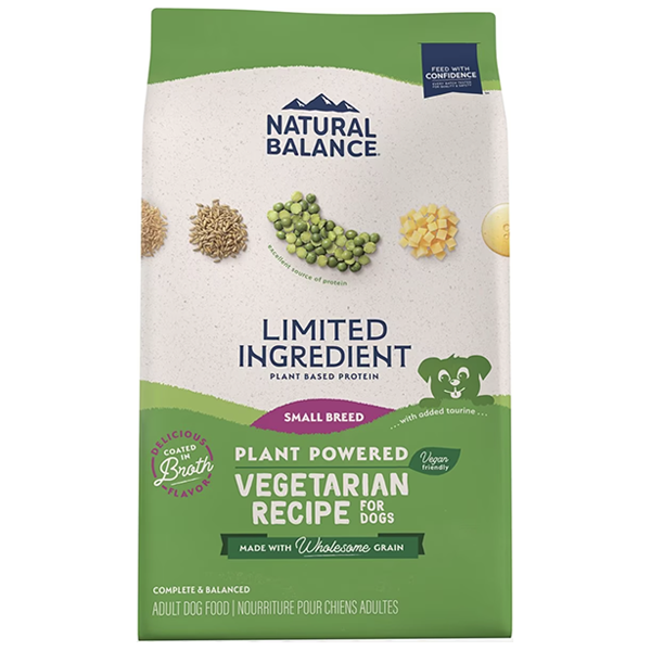 Vegetarian Recipe Small Bites Limited Ingredient Diet Plant Based Dry Dog Food