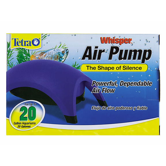 Whisper 20 Quiet Aquarium Oxygen Air Pump