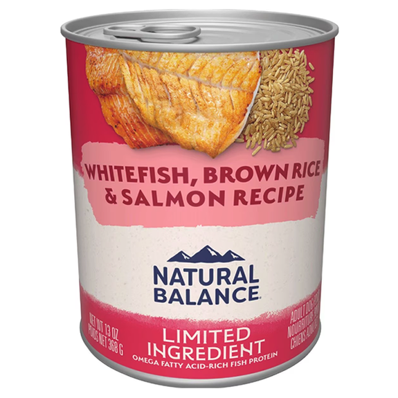 Limited Ingredient Diet Whitefish, Brown Rice & Salmon Formula Wet Canned Dog Food