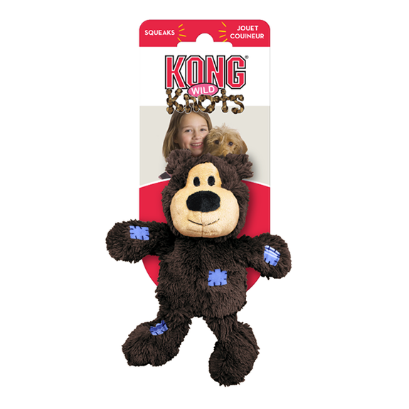 Wild Knots Bear Rope Squeaky Plush Dog Toy