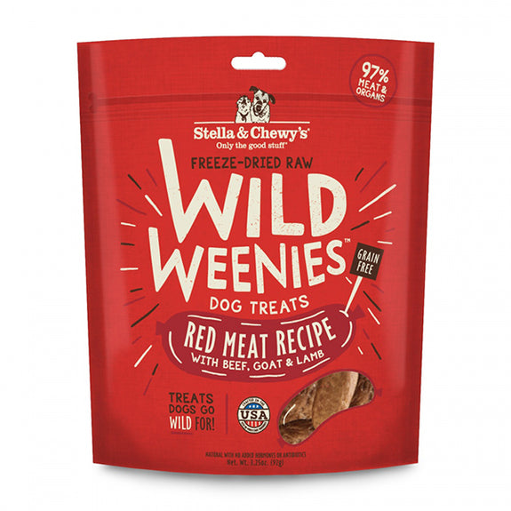 Wild Weenies Grain-Free Red Meat Recipe Freeze-Dried Raw Dog Treats