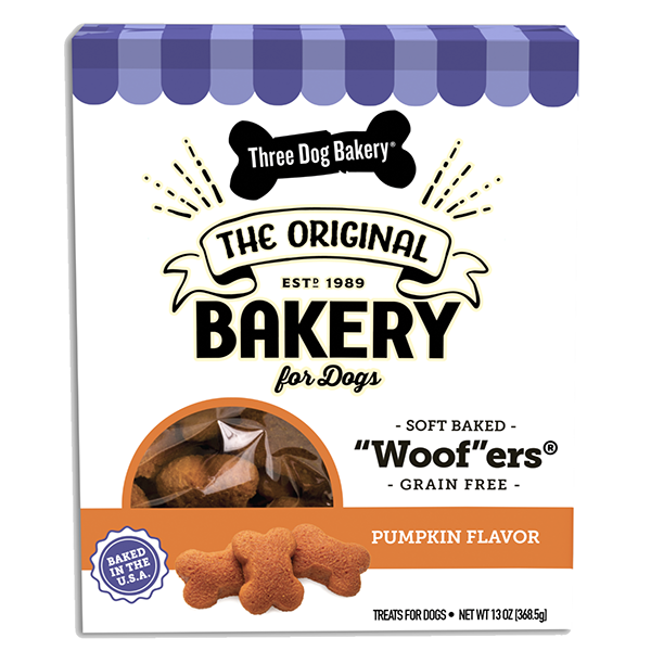 Soft Baked "Woof"ers Pumpkin Grain-Free Dog Treats