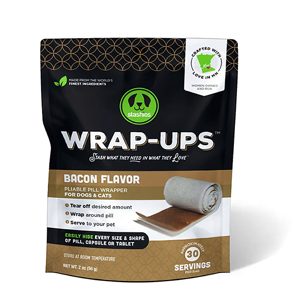 Wrap-Ups Bacon Flavor Pliable Pill Wrapper Grain-Free Dog Treats