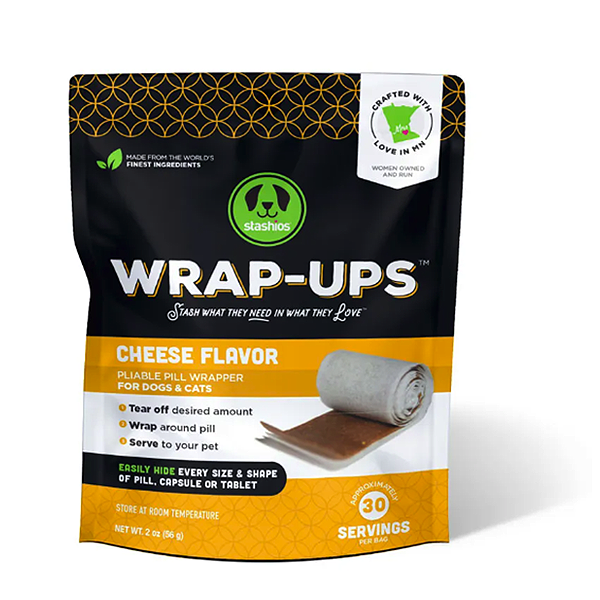 Wrap-Ups Cheese Flavor Pliable Pill Wrapper Grain-Free Dog Treats
