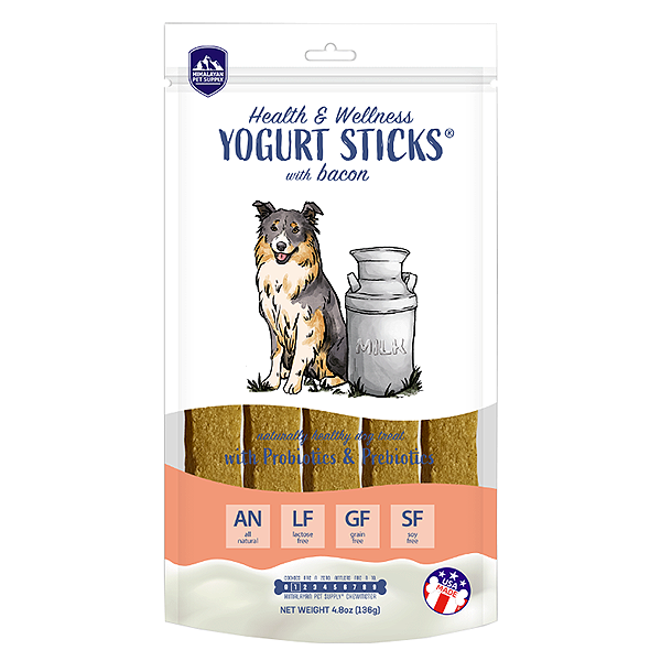 Yogurt Sticks with Bacon Soft Grain-Free Dog Treats
