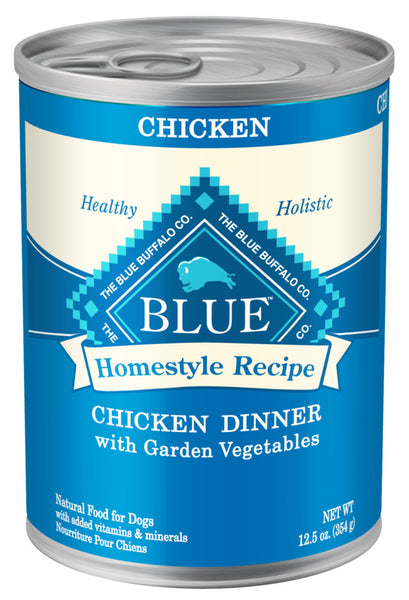 Homestyle Recipe Chicken Dinner with Garden Vegetables and Brown Rice Canned Dog Food