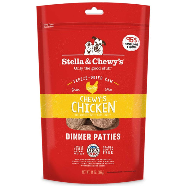Chewy's Chicken Grain-Free Dinner Patties Freeze-Dried Raw Dog Food
