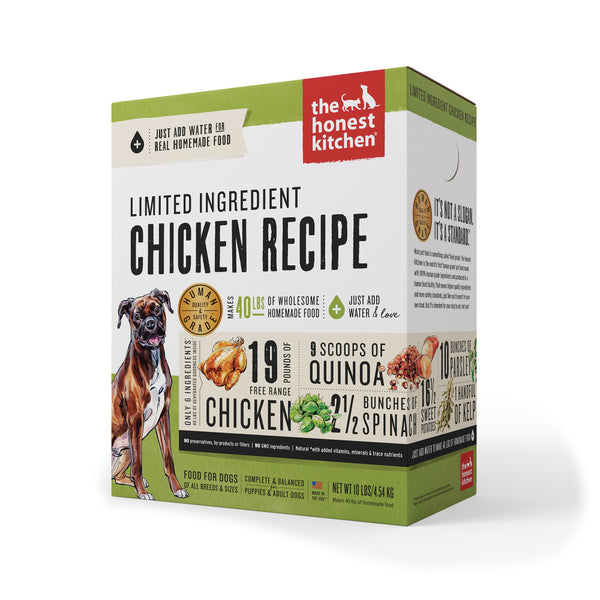 Limited Ingredient Chicken Recipe Dehydrated Dog Food