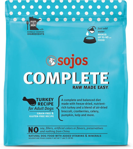 Complete Turkey Recipe Grain-Free Freeze-Dried Dog Food Mix