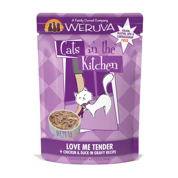 Cats In the Kitchen Love Me Tender Pouches Wet Grain-Free Cat Food