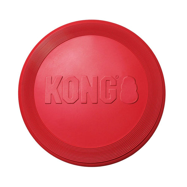 Flyer Red Rubber Frisbee Dog Toy