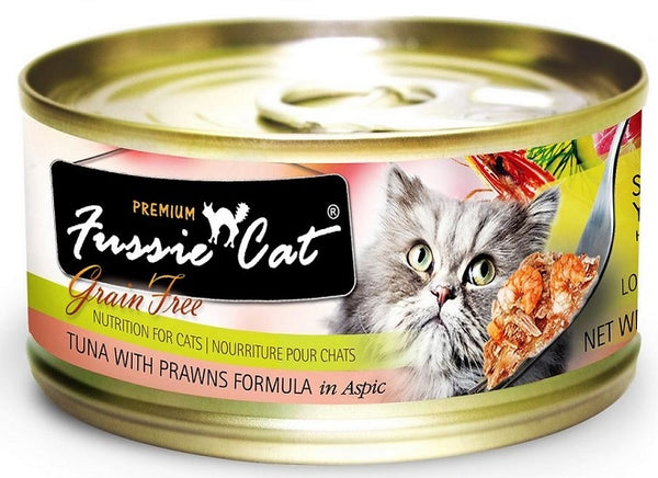Premium Tuna with Prawns Formula in Aspic Grain-Free Canned Cat Food