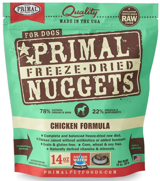 Nuggets Chicken Formula Freeze-Dried Raw Grain-Free Dog Food