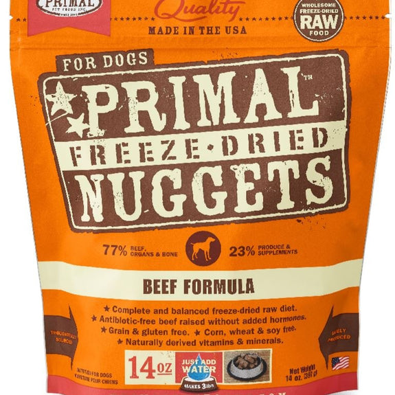Primal Freeze Dried Nuggets Grain Free Beef Formula Dog Food