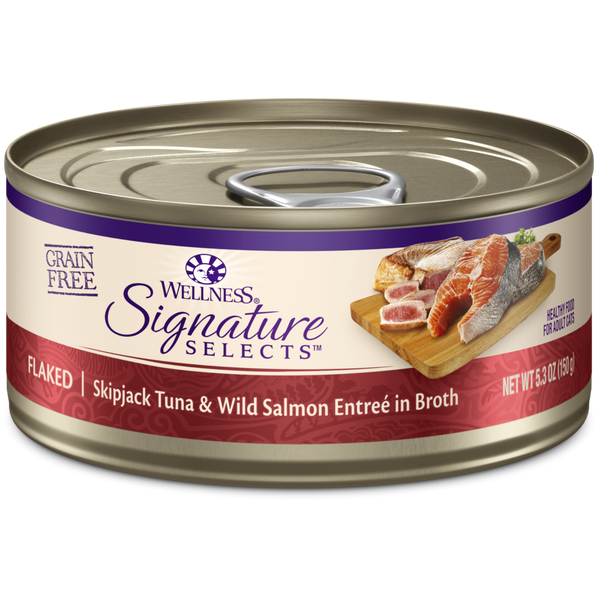 CORE Signature Selects Grain-Free Natural Skipjack Tuna with Wild Salmon Entrée in Broth Wet Canned Cat Food