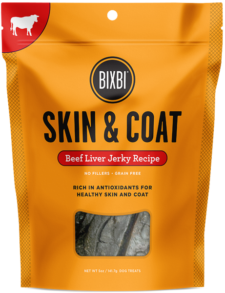 Jerky Skin & Coat Beef Liver Dog Treats