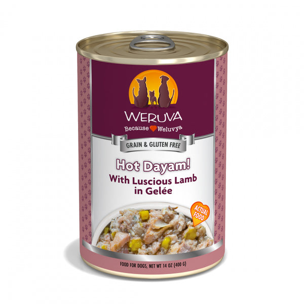Hot Dayam Luscious Lamb in Gelee Canned Grain-Free Dog Food