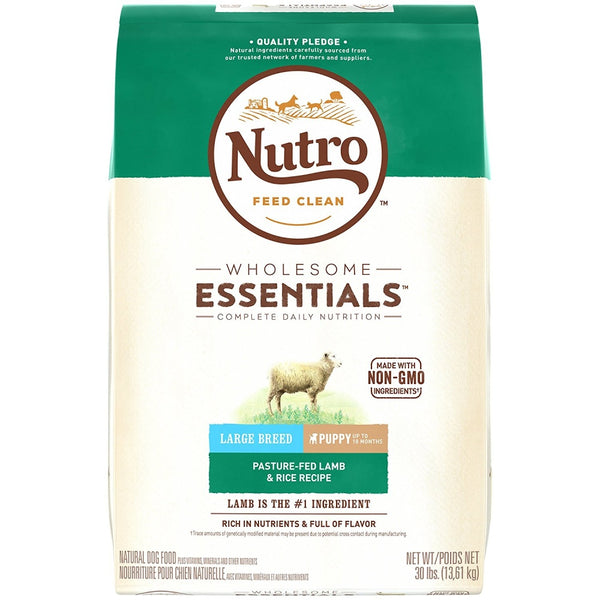 Wholesome Essentials Large Breed Puppy Pasture-Fed Lamb & Rice Dry Dog Food