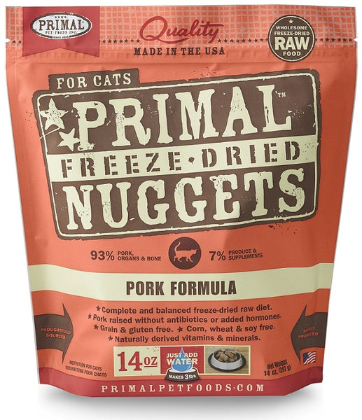 Nuggets Pork Formula Freeze-Dried Raw Grain-Free Cat Food