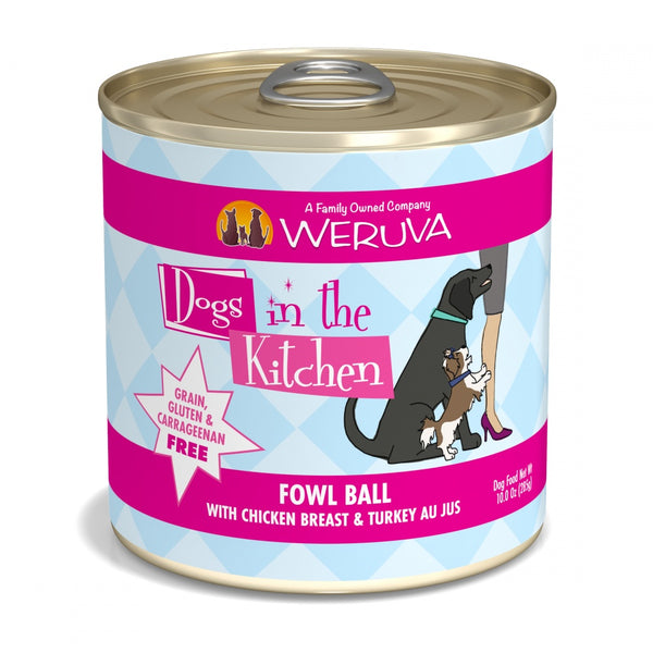 Dogs in the Kitchen Fowl Ball Grain-Free Chicken and Turkey Canned Dog Food