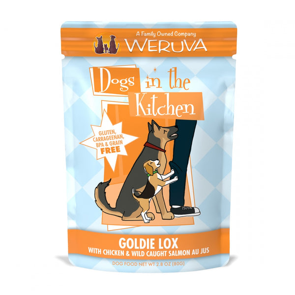 Dogs in the Kitchen Goldie Lox Grain-Free Chicken and Salmon Dog Food Pouches