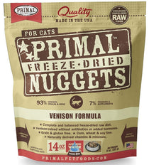Nuggets Venison Formula Freeze-Dried Raw Grain-Free Cat Food