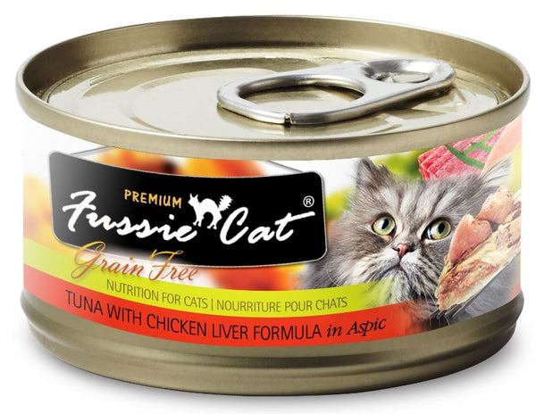 Premium Tuna with Chicken Liver in Aspic Grain-Free Canned Cat Food