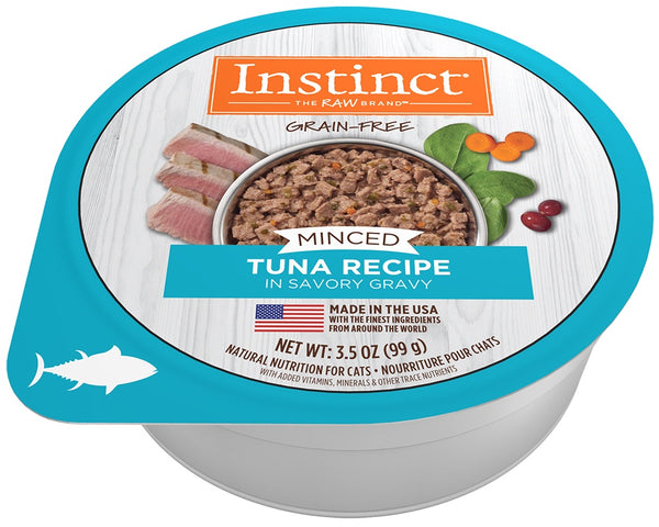 Instinct Adult Grain-Free Minced Recipe with Real Tuna Natural Cat Food Cups