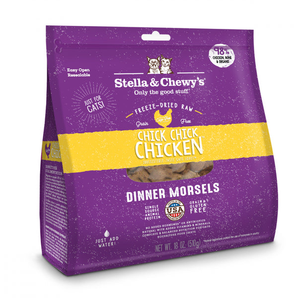 Grain-Free Chick Chick Chicken Dinner Morsels Freeze-Dried Raw Cat Food
