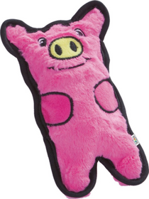 Invincible Minis Piggy Durable Squeaky Plush Dog Toy