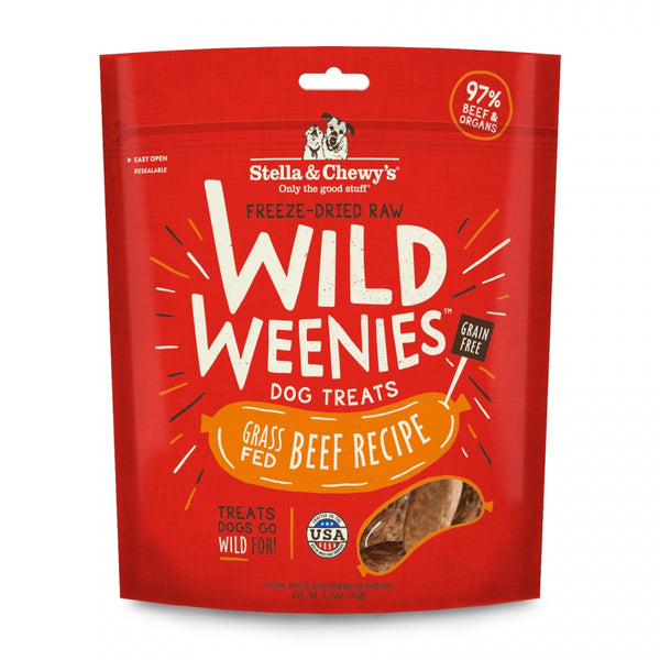 Wild Weenies Grain-Free Beef Recipe Freeze-Dried Raw Dog Treats