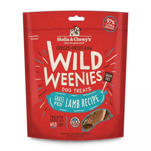 Wild Weenies Grain-Free Lamb Recipe Freeze-Dried Raw Dog Treats