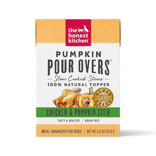 Pour Overs Grain-Free Chicken & Pumpkin Stew Recipe Food Topper for Dogs