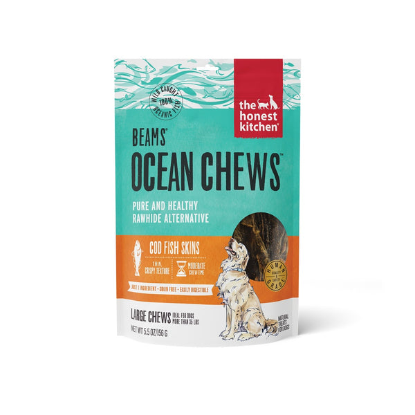 Beams Grain-Free Large Ocean Chews Cod Skin Dog Treats