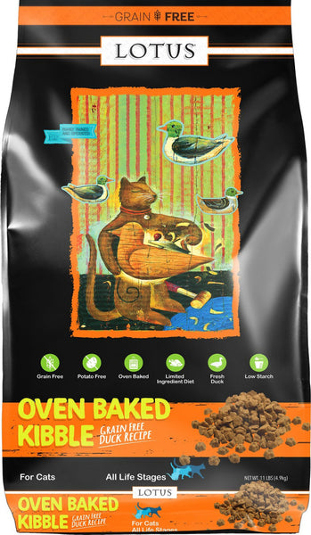 Oven Baked Kibble Duck Recipe Grain-Free Dry Cat Food