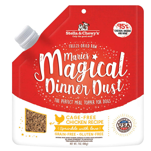 Marie's Magical Dinner Dust Freeze-Dried Cage-Free Chicken Recipe Dog Food Topper