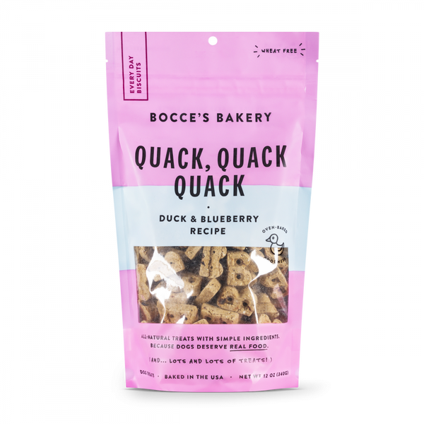 Quack, Quack, Quack Duck & Blueberry Recipe Crunchy Biscuit Dog Treats