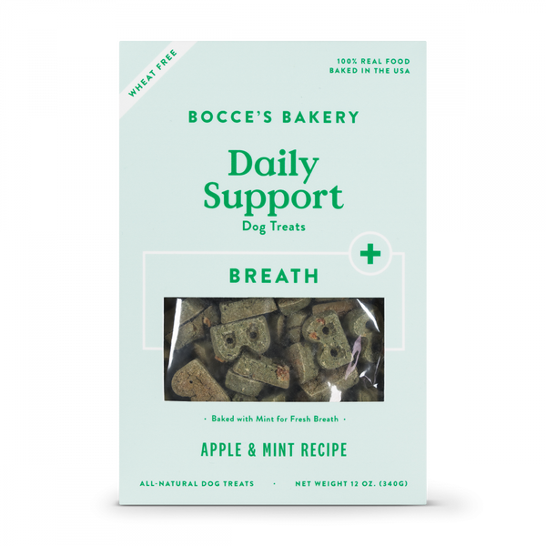 Daily Support Apple & Mint Recipe Functional Breath Biscuit Dog Treats