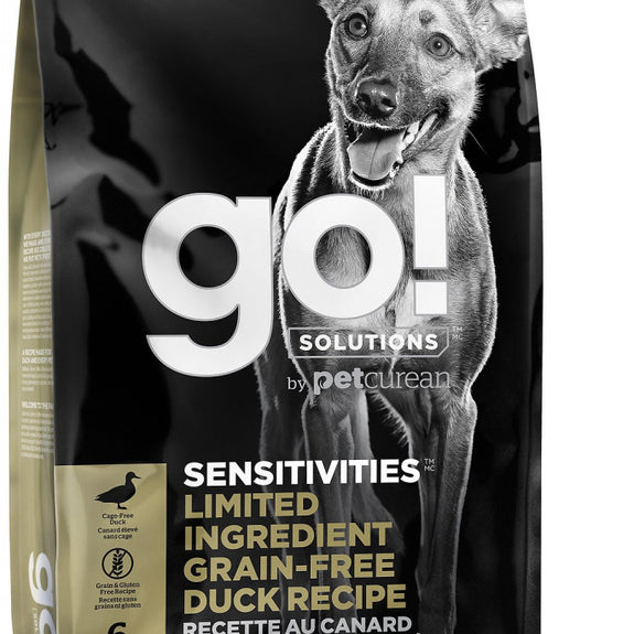 Petcurean GO! Solutions Sensitivies Grain Free Duck Recipe Dry Dog Food