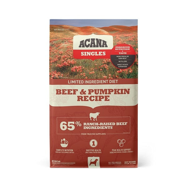 Singles Beef & Pumpkin Recipe Grain-Free Dry Dog Food