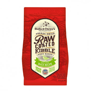 Stella & Chewy 22lb Raw Coated Duck Kibble: Save $20