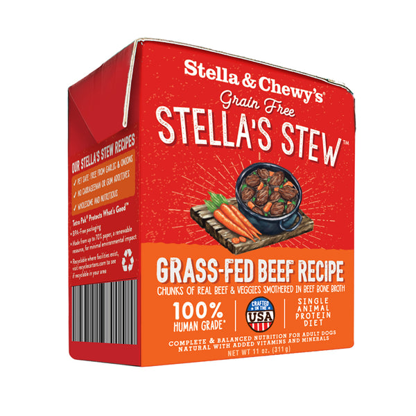 Stella's Stew Grass Fed Beef Recipe Wet Food for Dogs