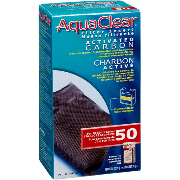 Activated Carbon Filter Insert for AquaClear 50 Power Filter