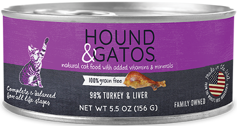 98% Turkey & Turkey Liver Formula Grain-Free Wet Canned Cat Food