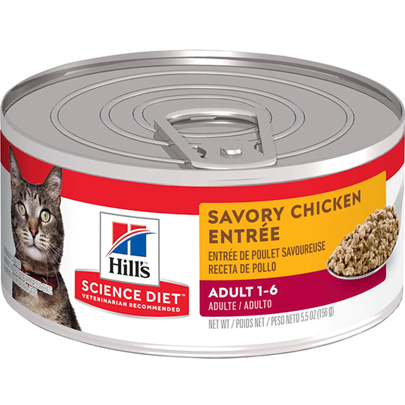 Savory Chicken Entrée Wet Canned Adult Cat Food