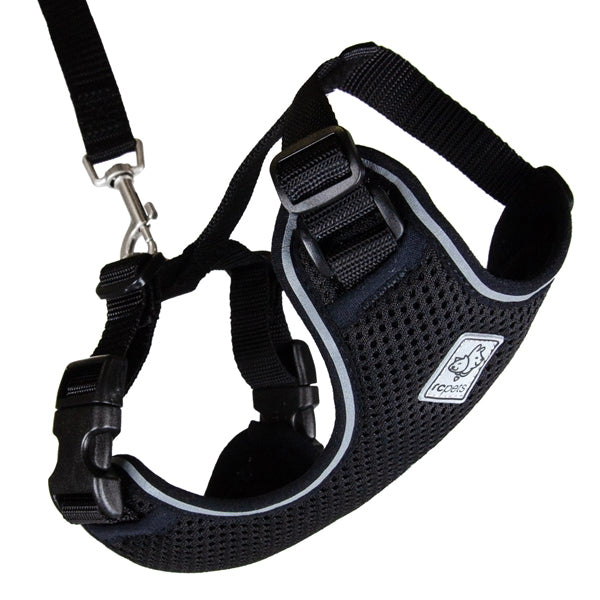 Adventure Kitty Harness & Leash Combo for Cats Black