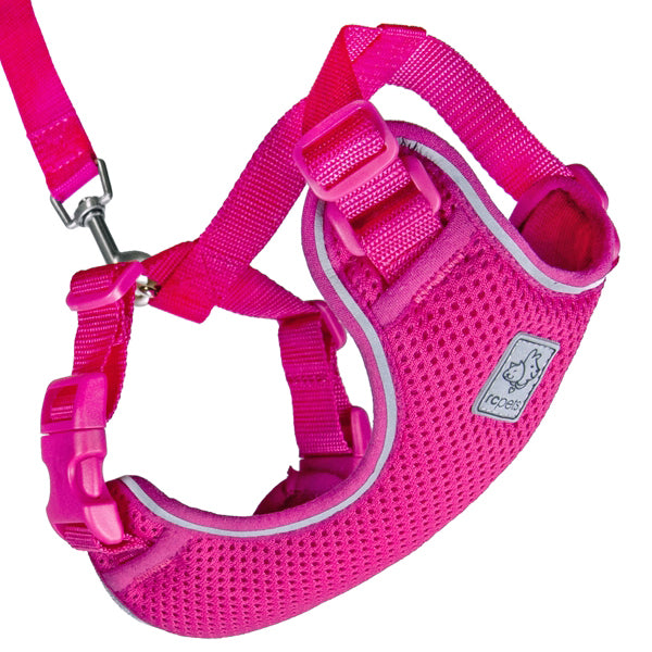 Adventure Kitty Harness & Leash Combo for Cats Raspberry