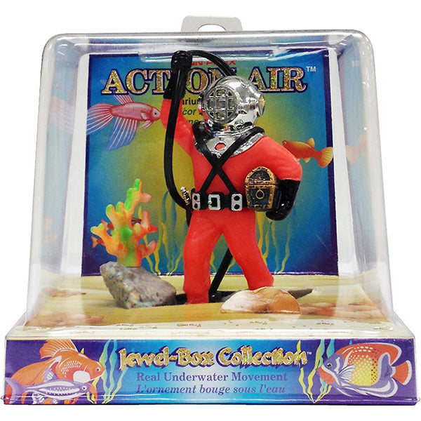 Action Air Jewel Box Collection Treasure Diver Aquarium Decoration with Underwater Movement